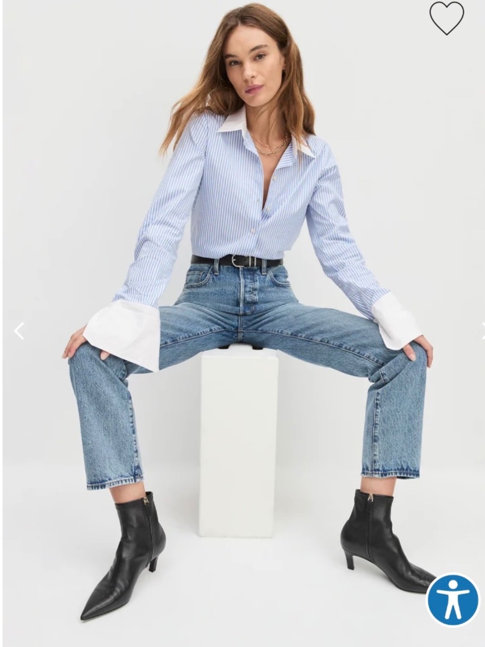 Favorite Daughter cuffed statement shirt medium